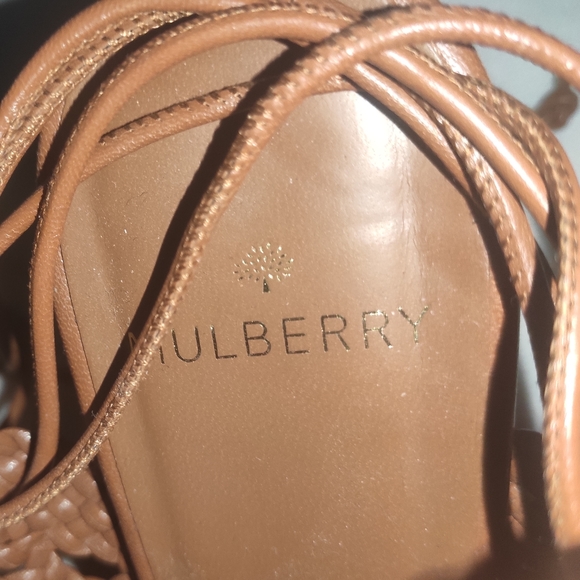 Mulberry Women's Woven Leather Wedge 38 - Picture 9 of 14
